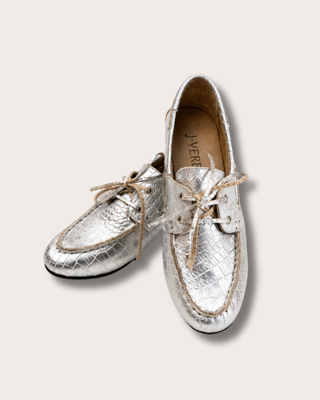 Mocasín Croco - Plata